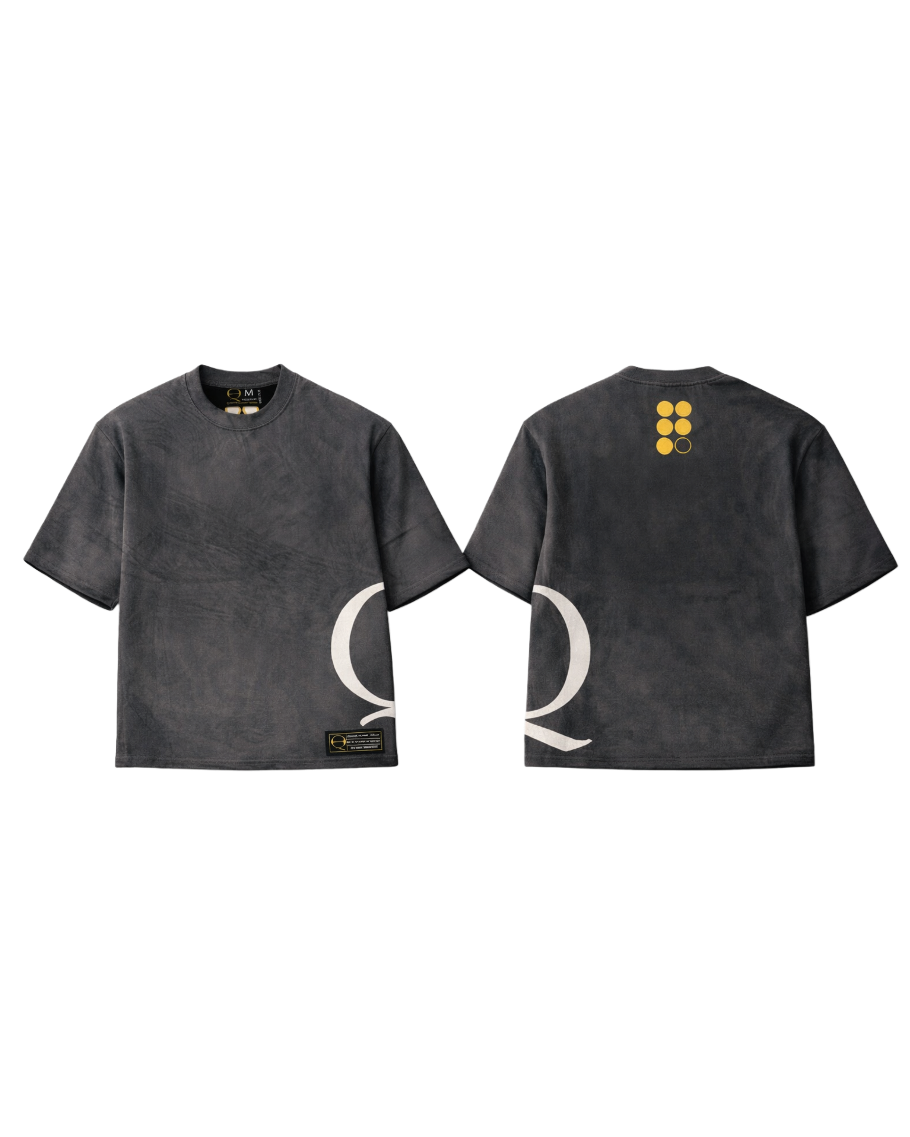 Suede Qasual Tee Qoncrete Gray