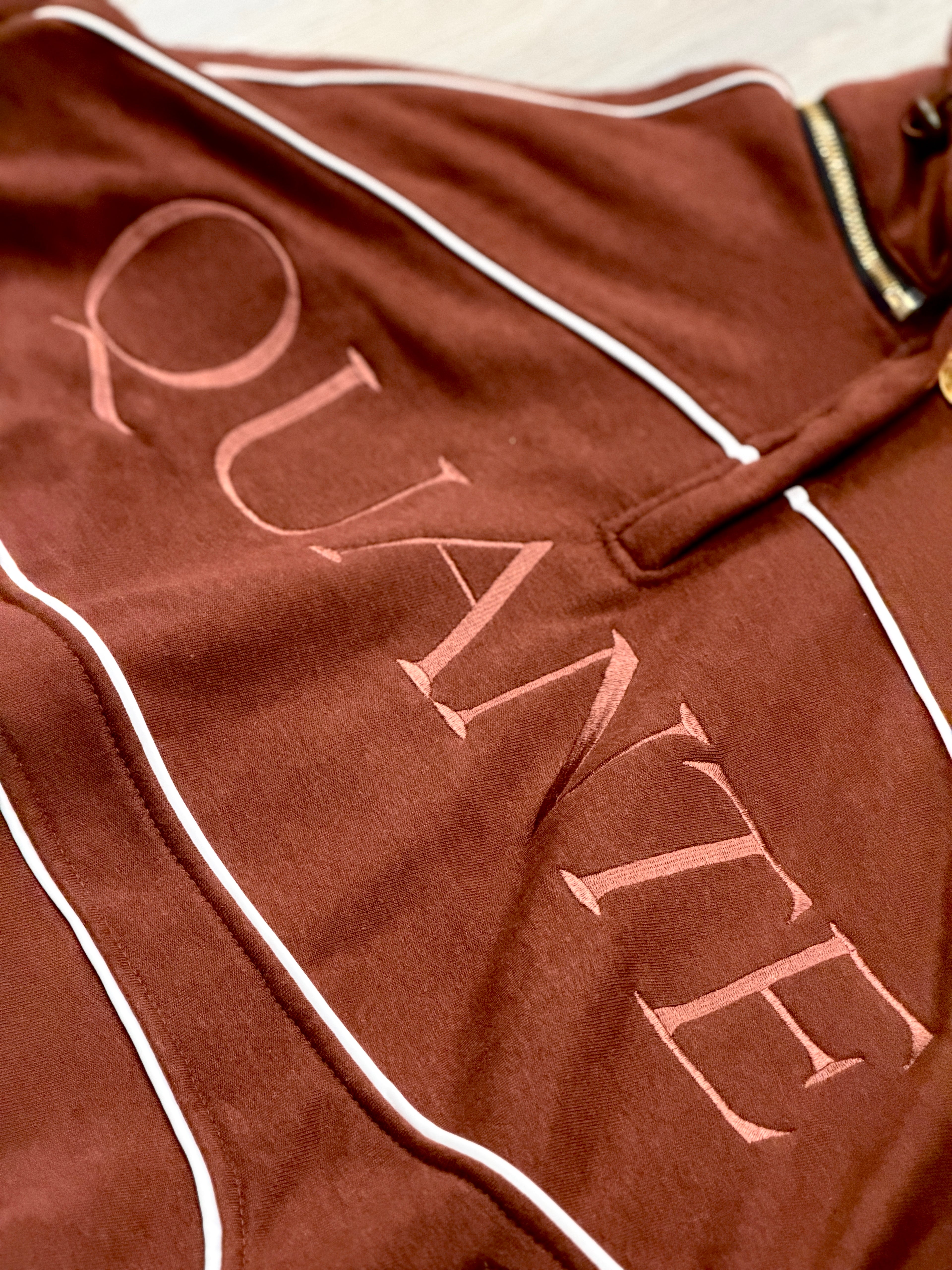 Quarterzip Sweatshirt Burnt Umber