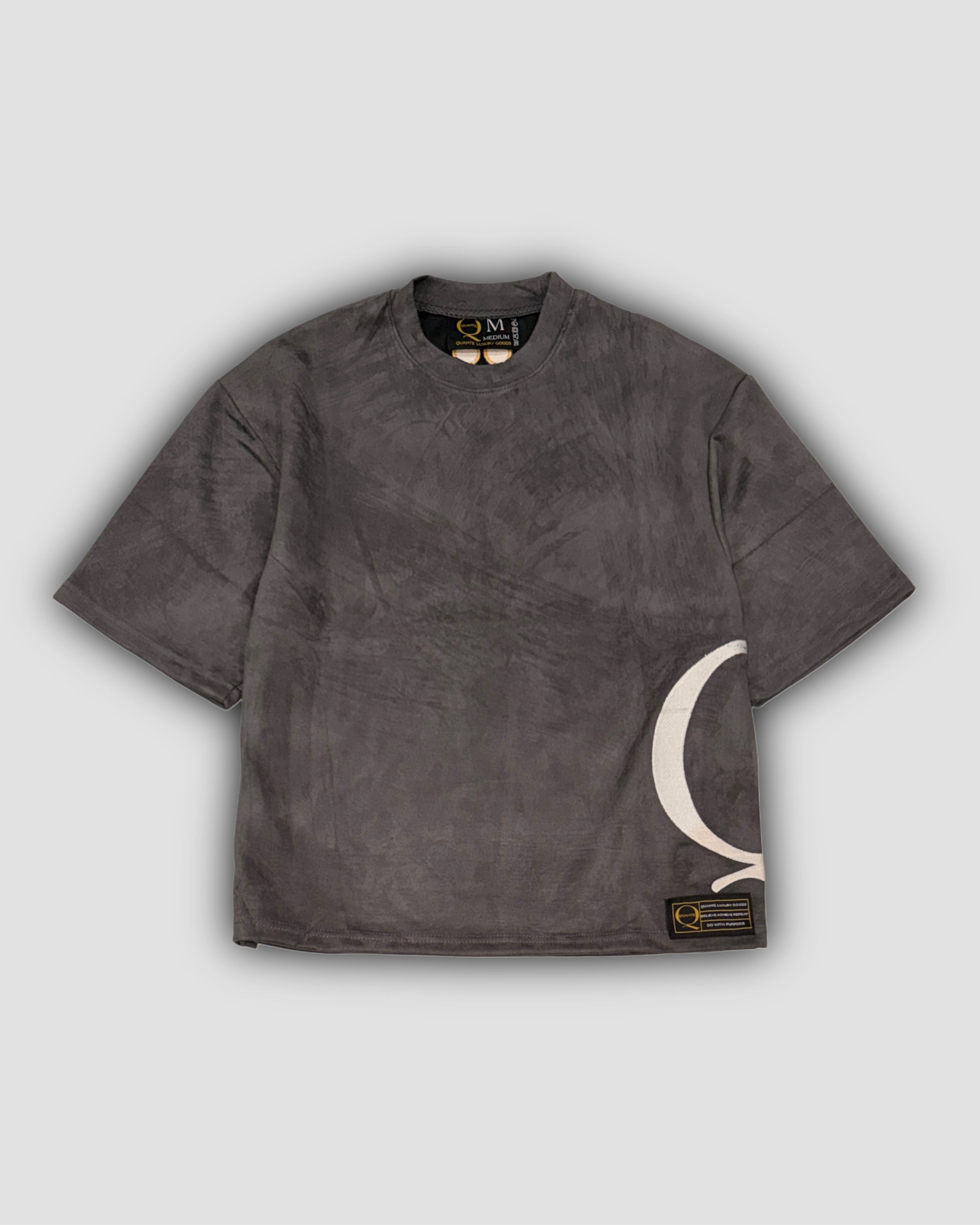 Suede Qasual Tee Qoncrete Gray