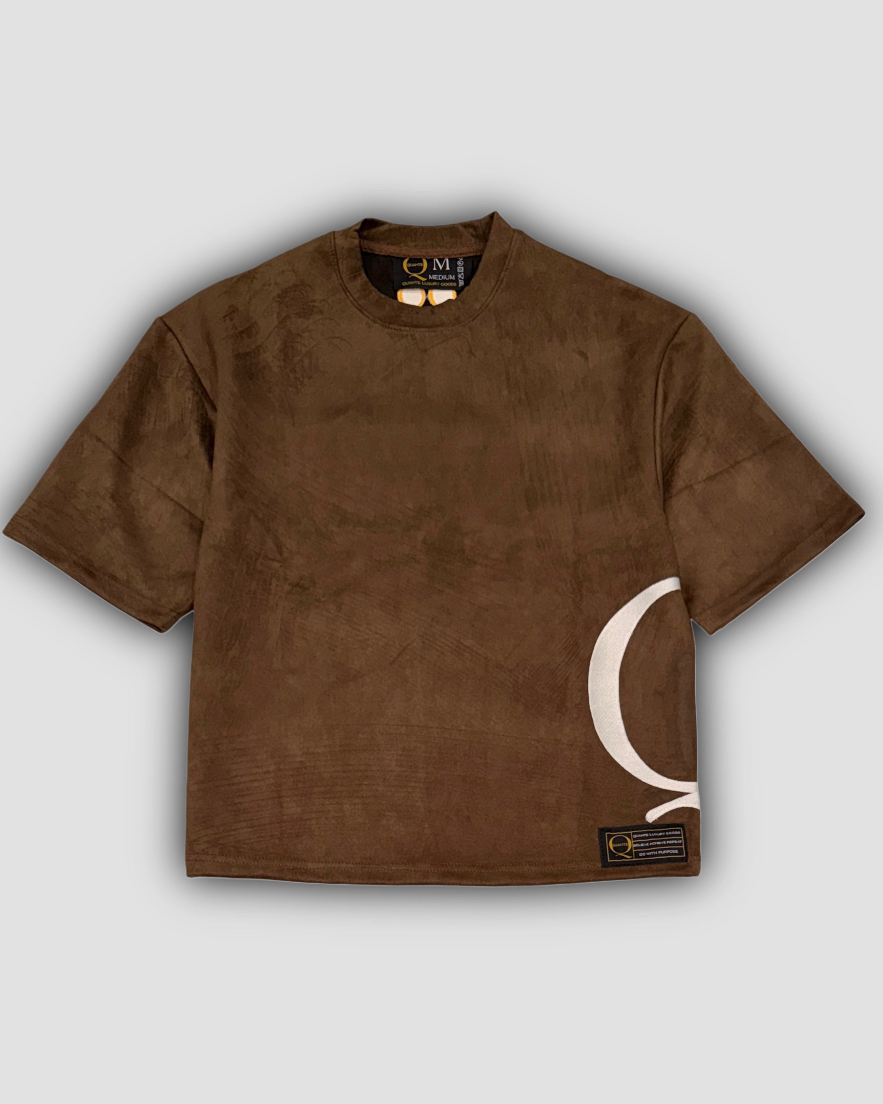 Suede Qasual Tee Moqa Brown