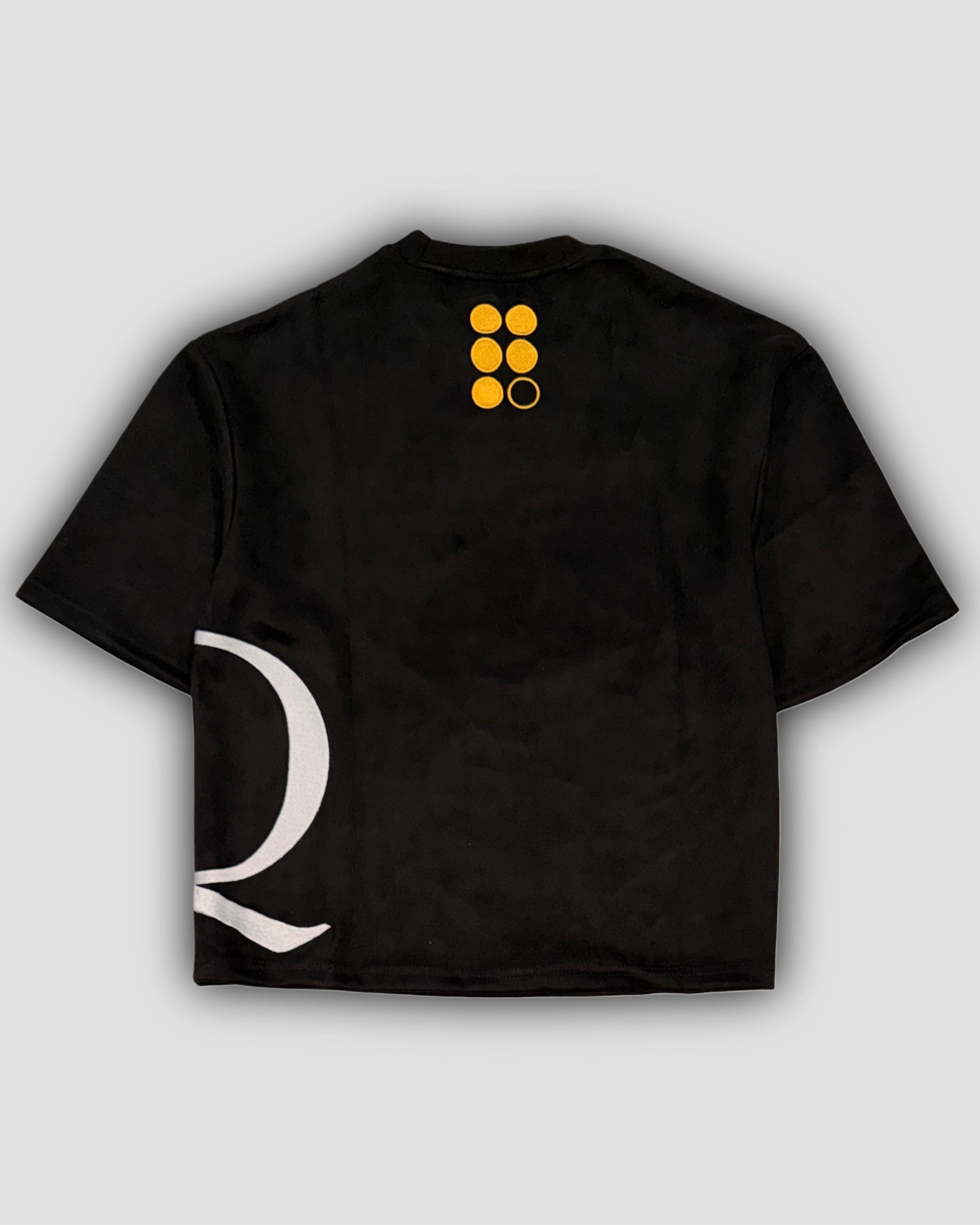 Suede Qasual Tee Obsidian Blaq